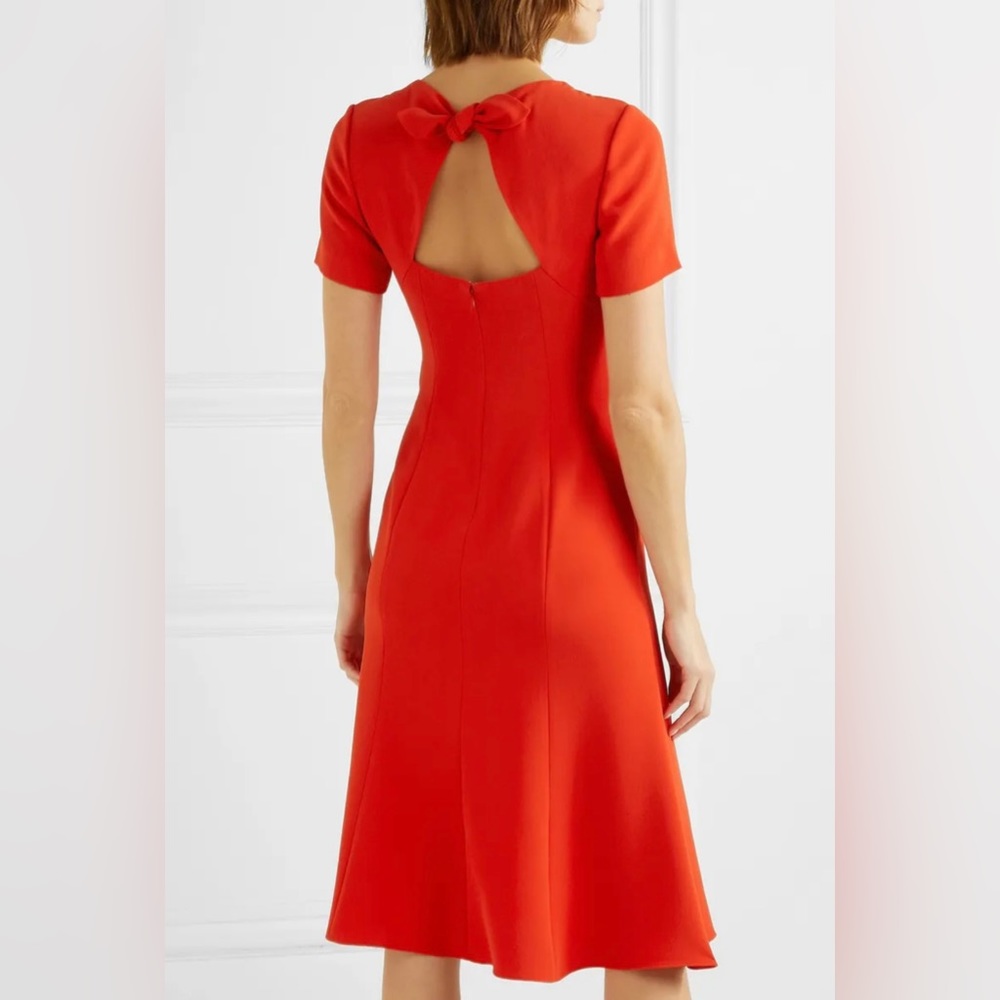 NWT Diane von Furstenberg Rose Midi Dress with Bow Back Size 6 $498